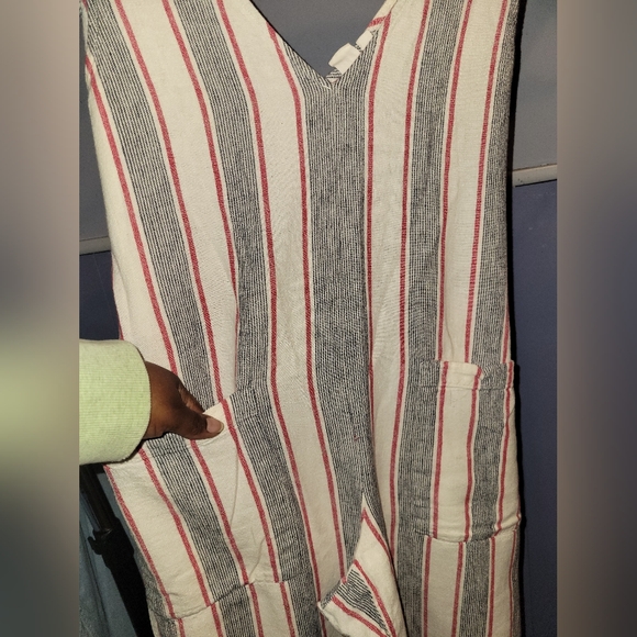 Gap Striped Wide Leg Sleeveless Jumper Women's Size Large - Picture 3 of 14